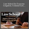 Law School for Everyone Litigation, Criminal Law, Civil Procedure, and Torts