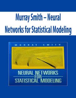 Murray Smith – Neural Networks for Statistical Modeling