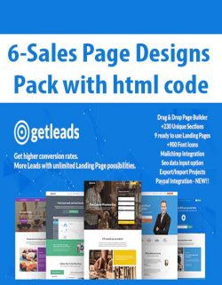 6-Sales Page Designs Pack with html code