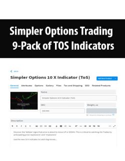 Simpler Options Trading - 9-Pack of TOS Indicators