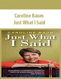 Caroline Baum – Just What I Said