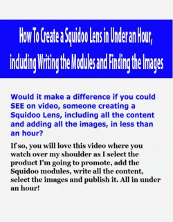 How To Create a Squidoo Lens in Under an Hour, including Writing the Modules and Finding the Images
