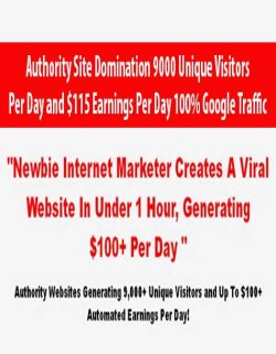 Authority Site Domination 9000 Unique Visitors Per Day and $115 Earnings Per Day 100% Google Traffic