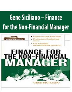 Gene Siciliano – Finance for the Non-Financial Manager