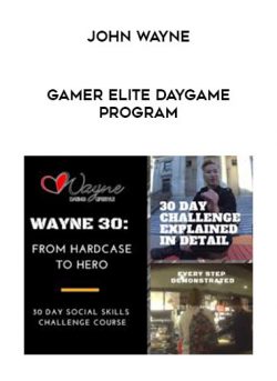 [Download Now] John Wayne - Gamer Elite Daygame Program