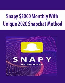 Snapy $3000 Monthly With Unique 2020 Snapchat Method
