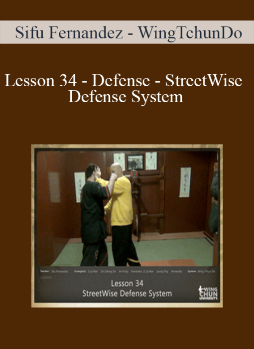 Sifu Fernandez - WingTchunDo - Lesson 34 - Defense - StreetWise Defense System