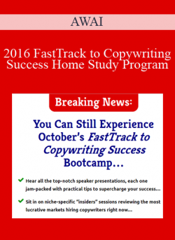 2016 FastTrack to Copywriting Success Home Study Program - AWAI