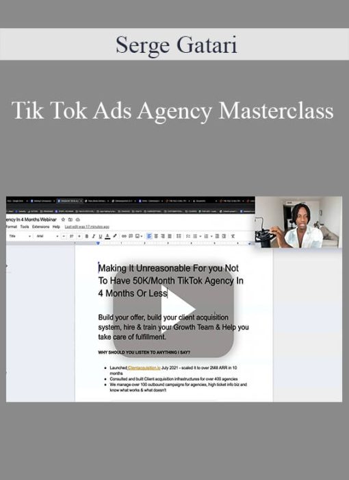 Serge Gatari - Tik Tok Ads Agency Masterclass